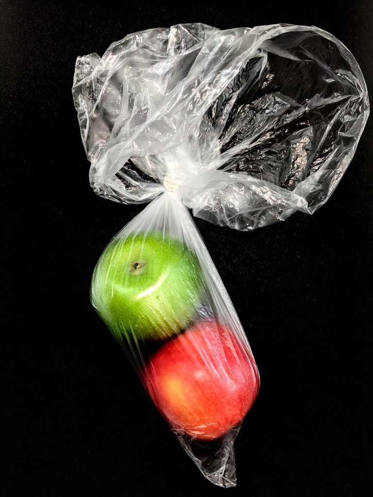 Plastic tasjes zijn niet duurzaam