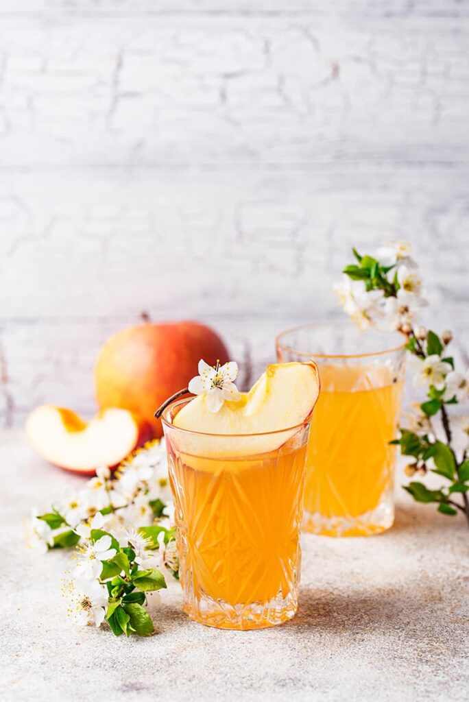 Apfelkorn al mixdrankje met vruchtensap