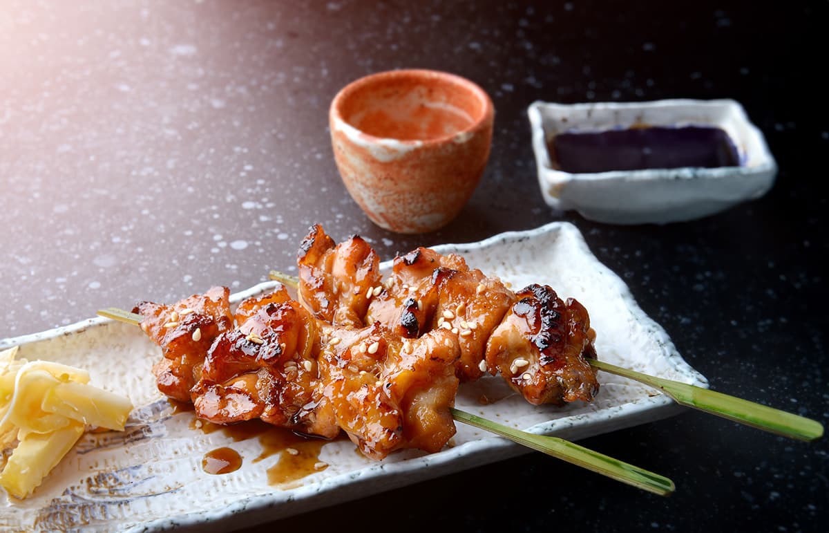 Yakitori kipspiesjes