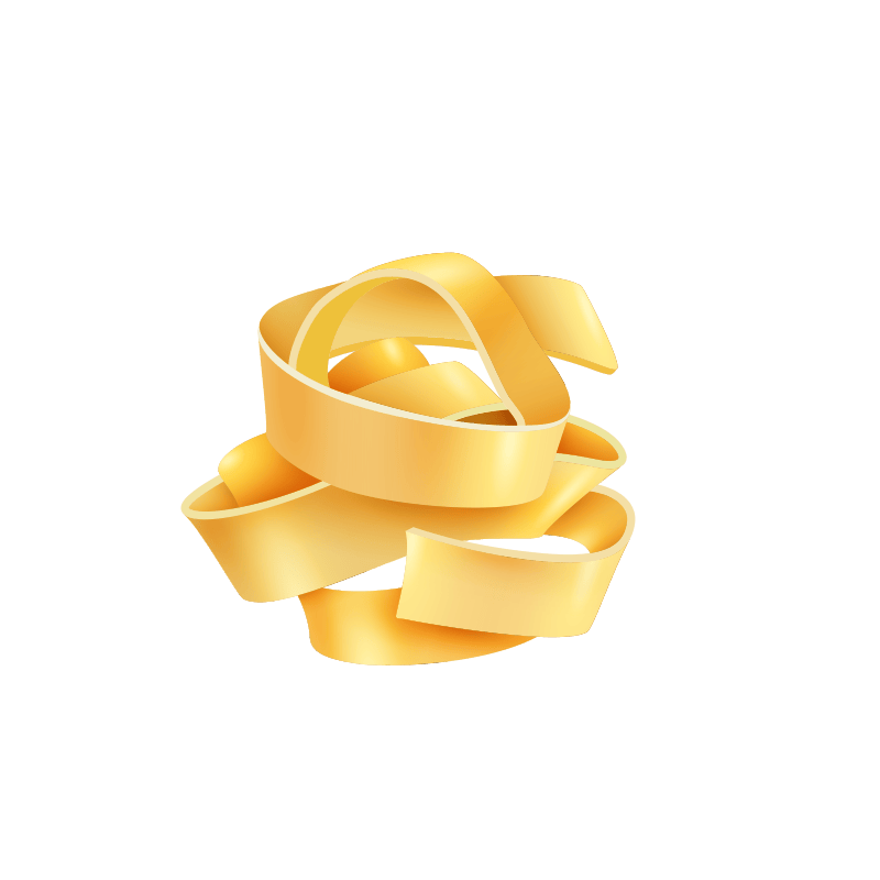 Tagliatelle een lintvormige soort pasta