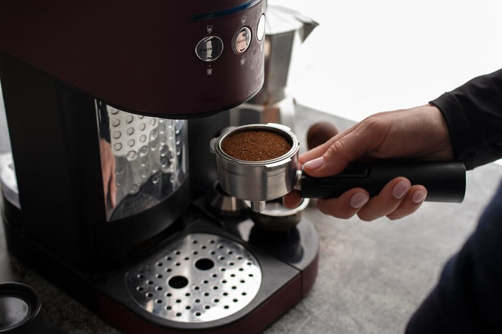 Koffie maken met een machine