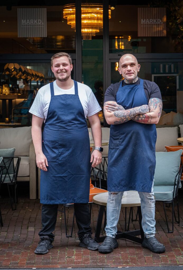 Manager Nanne en Chef Derrick van MARKD in Haarlem