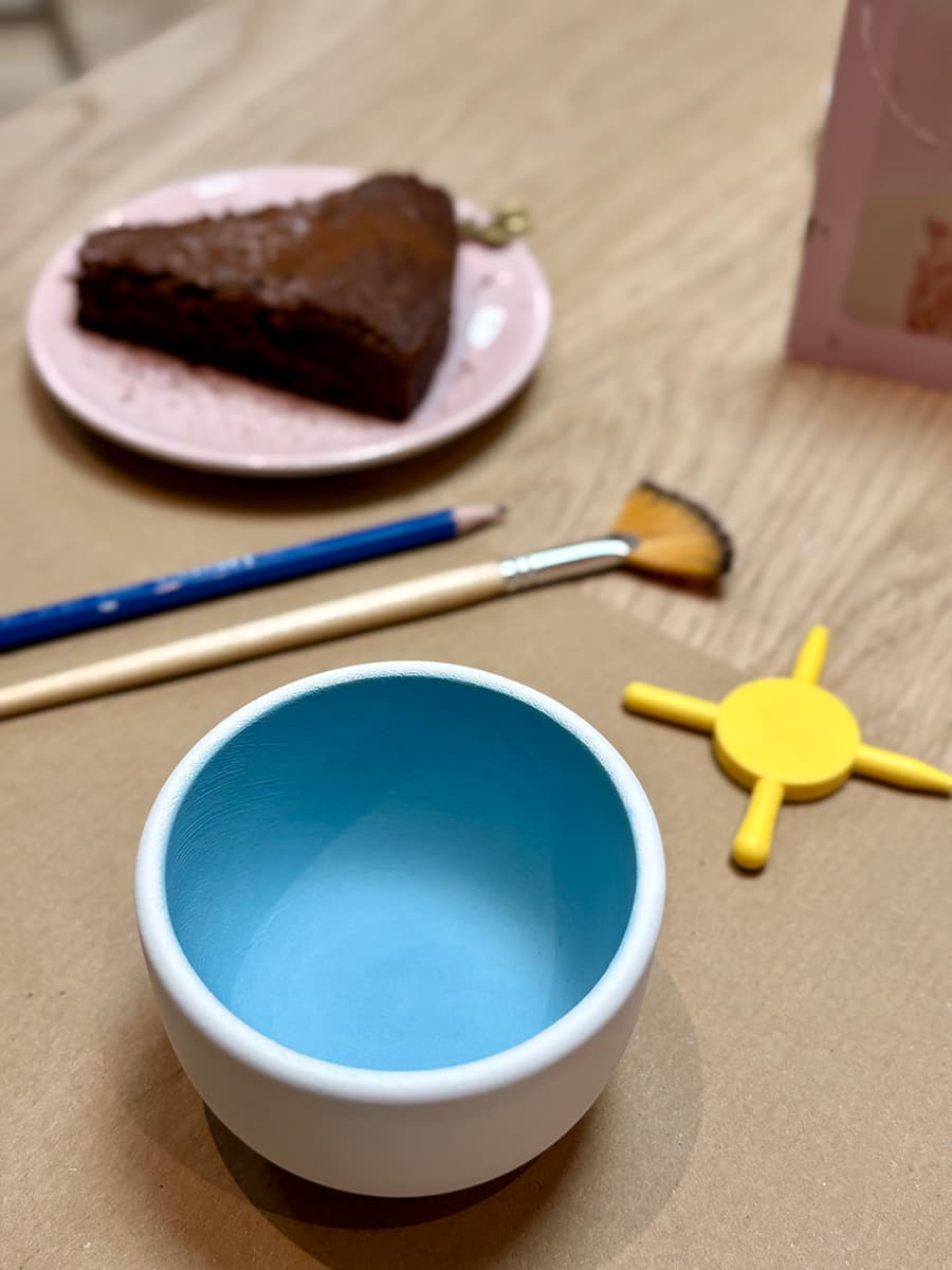 Alle materialen, van verf, tools, penselen tot de begeleiding zijn inbegrepen in de workshopfee