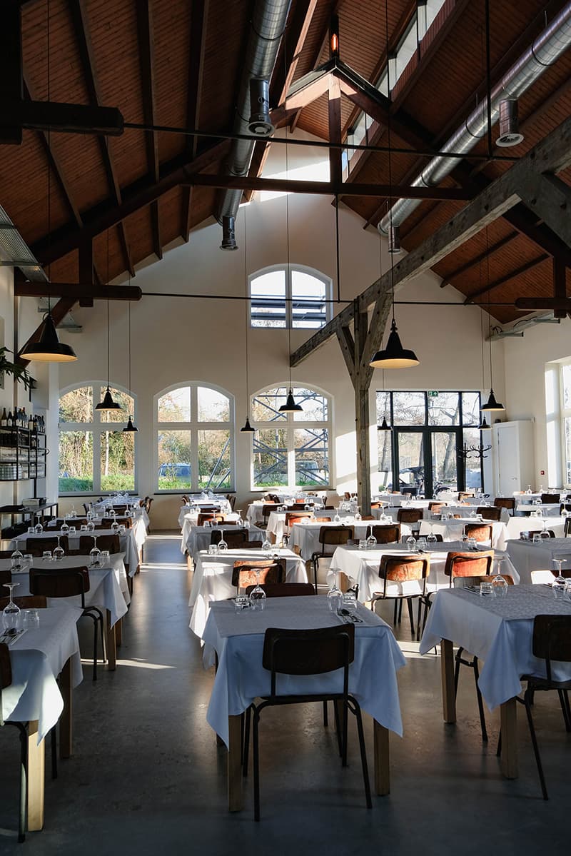 Het restaurant gedeelte van De Watermeterfabriek in Haarlem