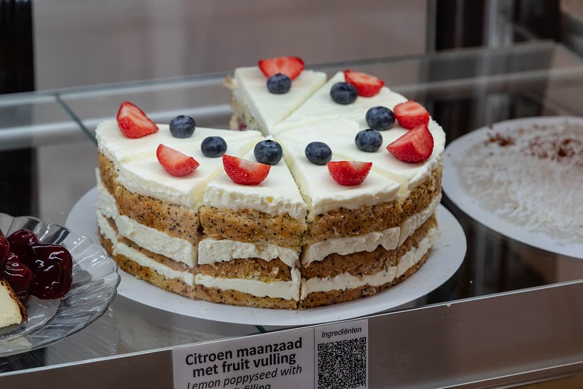 Citroen/maanzaad met fruitvulling