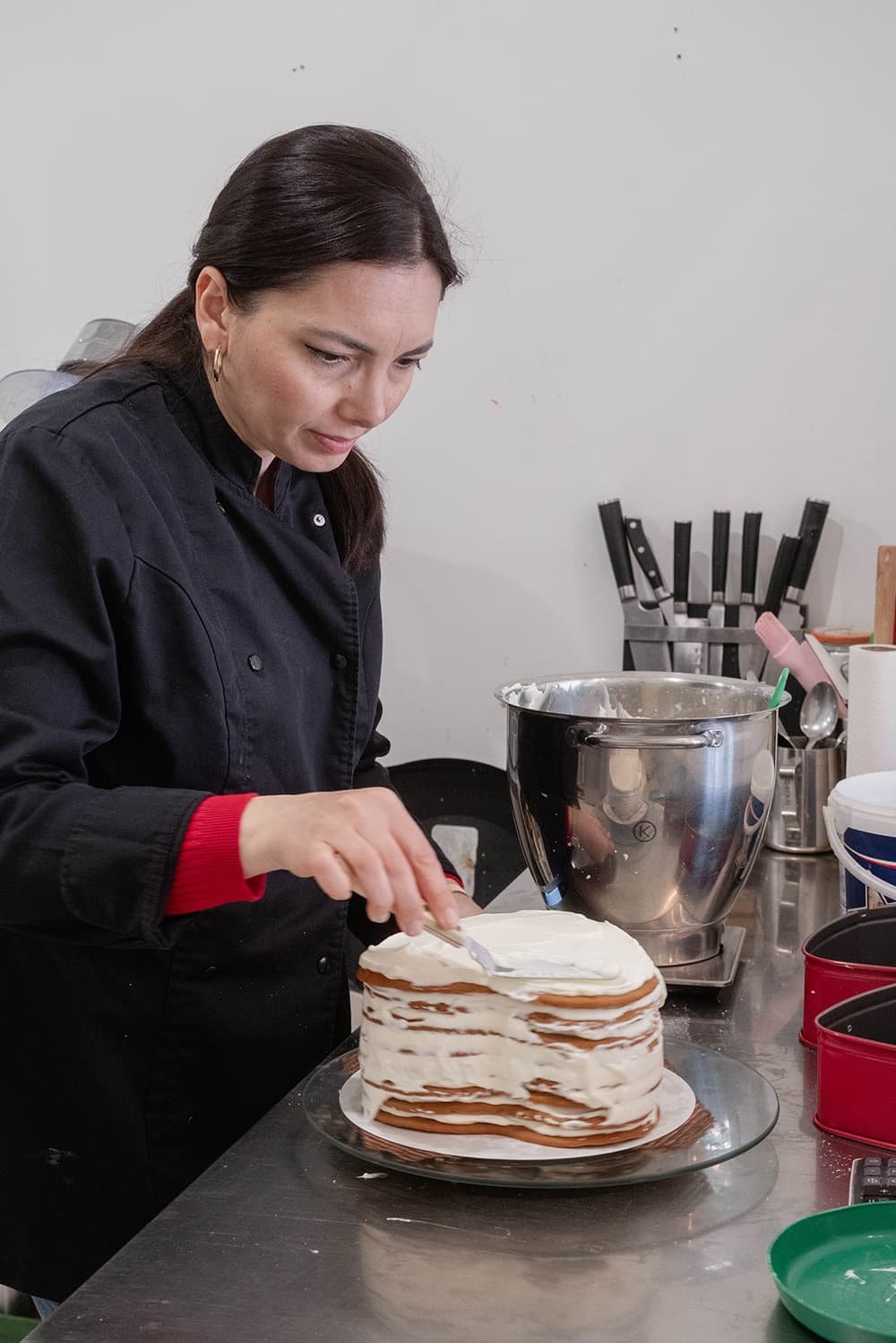 Eva maakt een taart